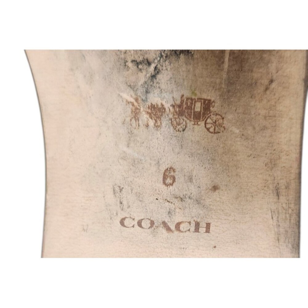 Coach Leather Loafers Womens 6 Black Horsebit Slip On Flats Classic - Picture 10 of 11